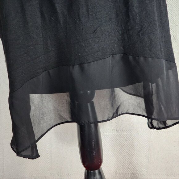 Lane Bryant Mixed Media Modal Poly Knit Woven Grey Navy White Ltwt Tank Sz 14/16 - Picture 14 of 16